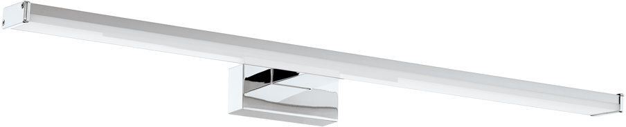 Metro Morwenna LED Flush Mounted Sconce Chrome 4cm H x 60cm W