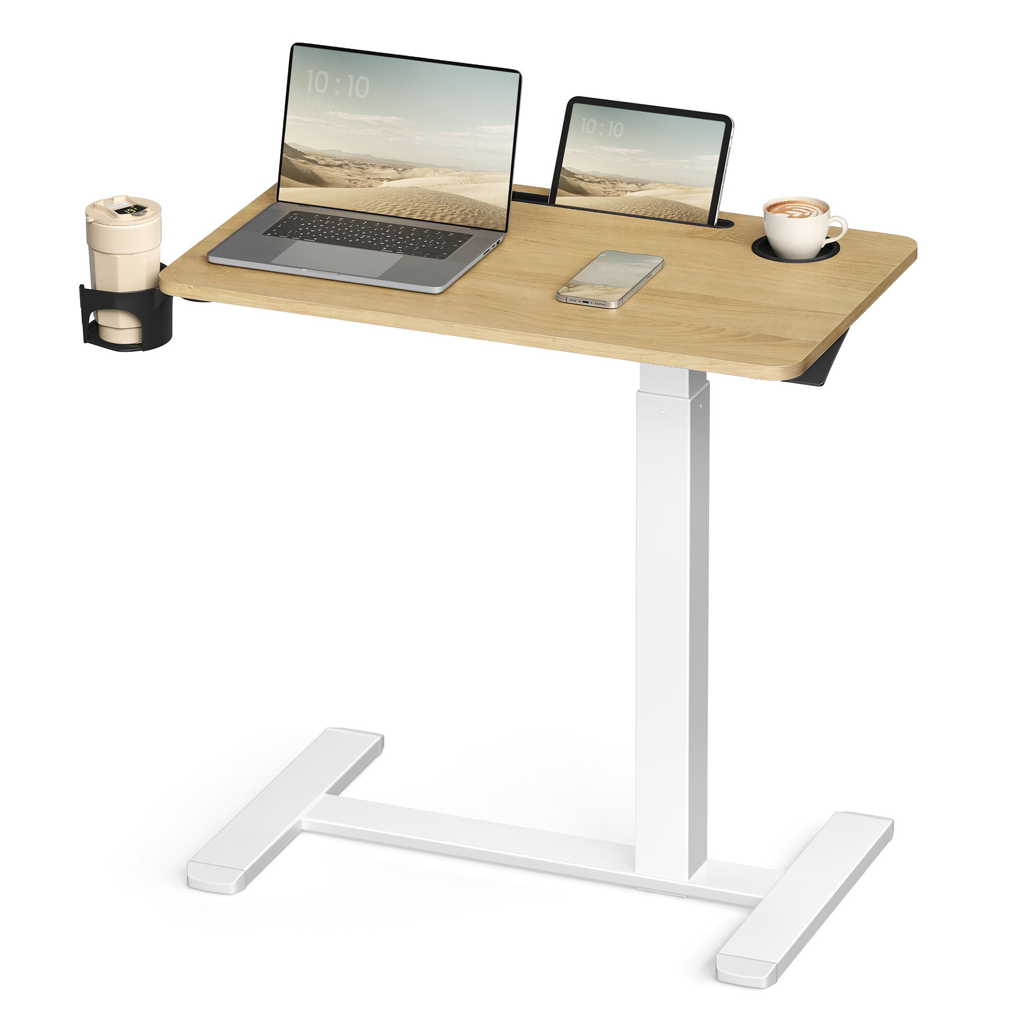 VASAGLE Mobiler Beistelltisch mit Rollen, 70 x 40 cm LSD600YA01