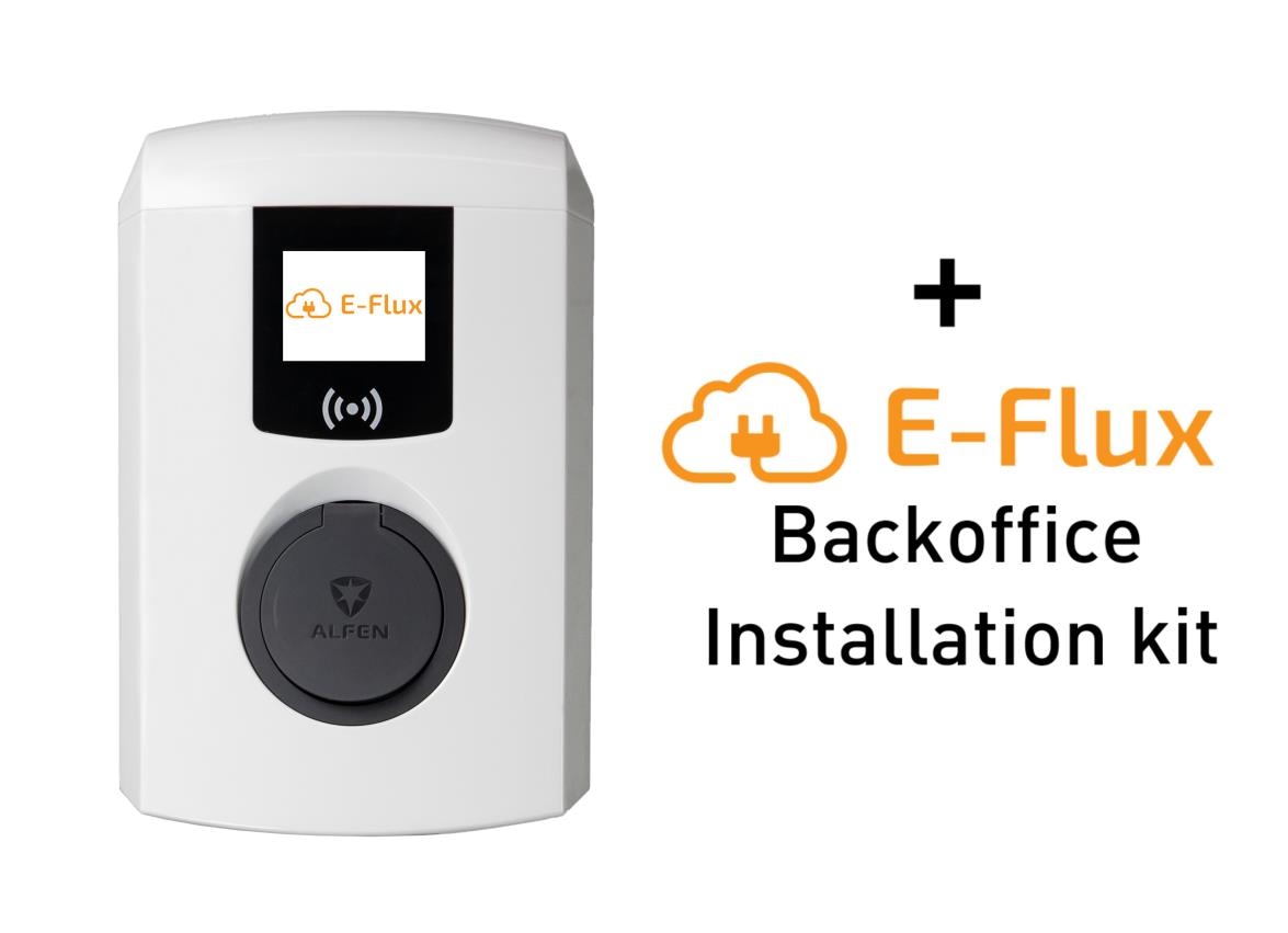 Alfen Eve Single Pro-line 3-phase T2 socket with E-Flux backoffice