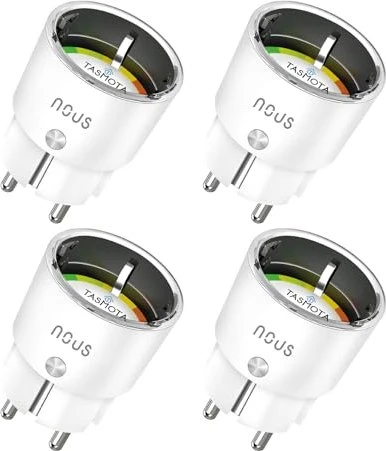 Nous A1T WLAN Smart Steckdose mit Tasmota-Firmware bis zu 16 A (4 Stück), 4 Stk