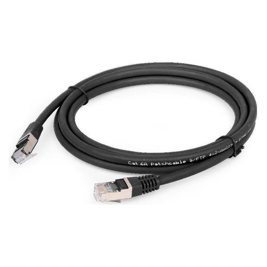 Cablexpert PP6A-LSZHCU-BK-0.25M (S/FTP, CAT6a, 0.25 m) (PP6A-LSZHCU-BK-0.25M)