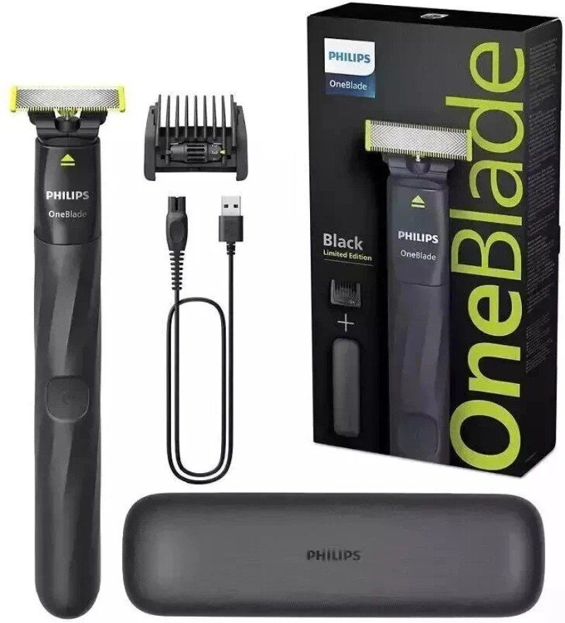Philips OneBlade Beard Trimmer Gift Pack with Premium travel case QP1424/65