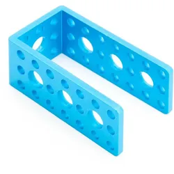 Makeblock Bügel B, Aluminium eloxiert, 7x 8 mm Bohrungen, 44x M4-kompatible Bohrungen, U-Form