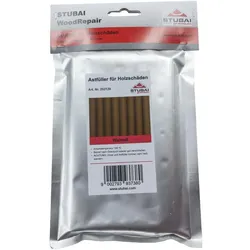 Stubai, Heisskleber, WoodRepair Kompakt-Beutel, Walnuss, 8 Sticks