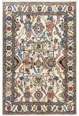 Overton "Serapi One-of-a-Kind Hand-Knotted Area Rug - Ivory - 4' 0"" x 5' 11"""