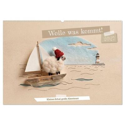 Wolle was kommt! (Wandkalender 2027 DIN A2 quer), CALVENDO Monatskalender