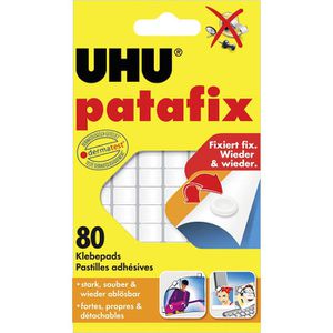 UHU Klebepads patafix, bis 20g, weiß, 80 Stück