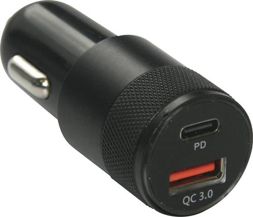 IWH Quick Dual USB-C Auto Ladestecker 3A Belastbarkeit Strom max.=3A 12 V, 24V