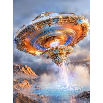 CALVENDO Puzzle Fantasievoller Science-Fiction | 1000 Teile Lege-Größe 64x48cm Foto-Puzzle für glückliche Stunden