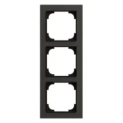Busch-Jaeger Rahmen 3-fach schwarz Kunststoff Busch-art linear 1723-4045