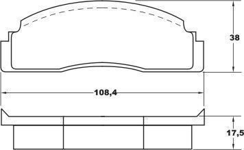 A.B.S. Bremsbelagsatz, Scheibenbremse 36113 Für Ford