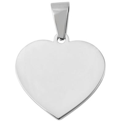 Kettenanhänger ADELIA´S "Anhänger – Herz Herzanhänger aus Edelstahl", silber, Schmuckanhänger, Damen, Edelstahl, Kettenanhänger, Perfekt als Geschenk zum Jubiläum