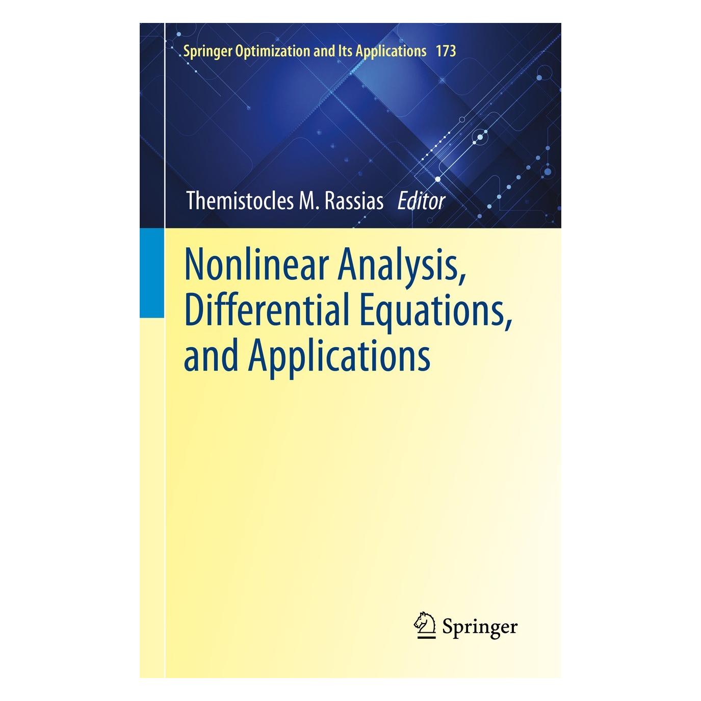 Springer Nonlinear Analysis, Differential Equations, and Applications (Englisch, Hardcover, Themistocles M. Rassias) (9783030725624)