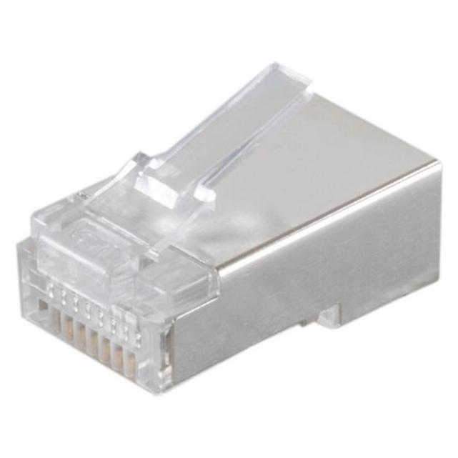 S-Impuls Western Stecker RJ45 8P8C geschirmt für Rundkabel (25 Stück) (72052-R-SET25)