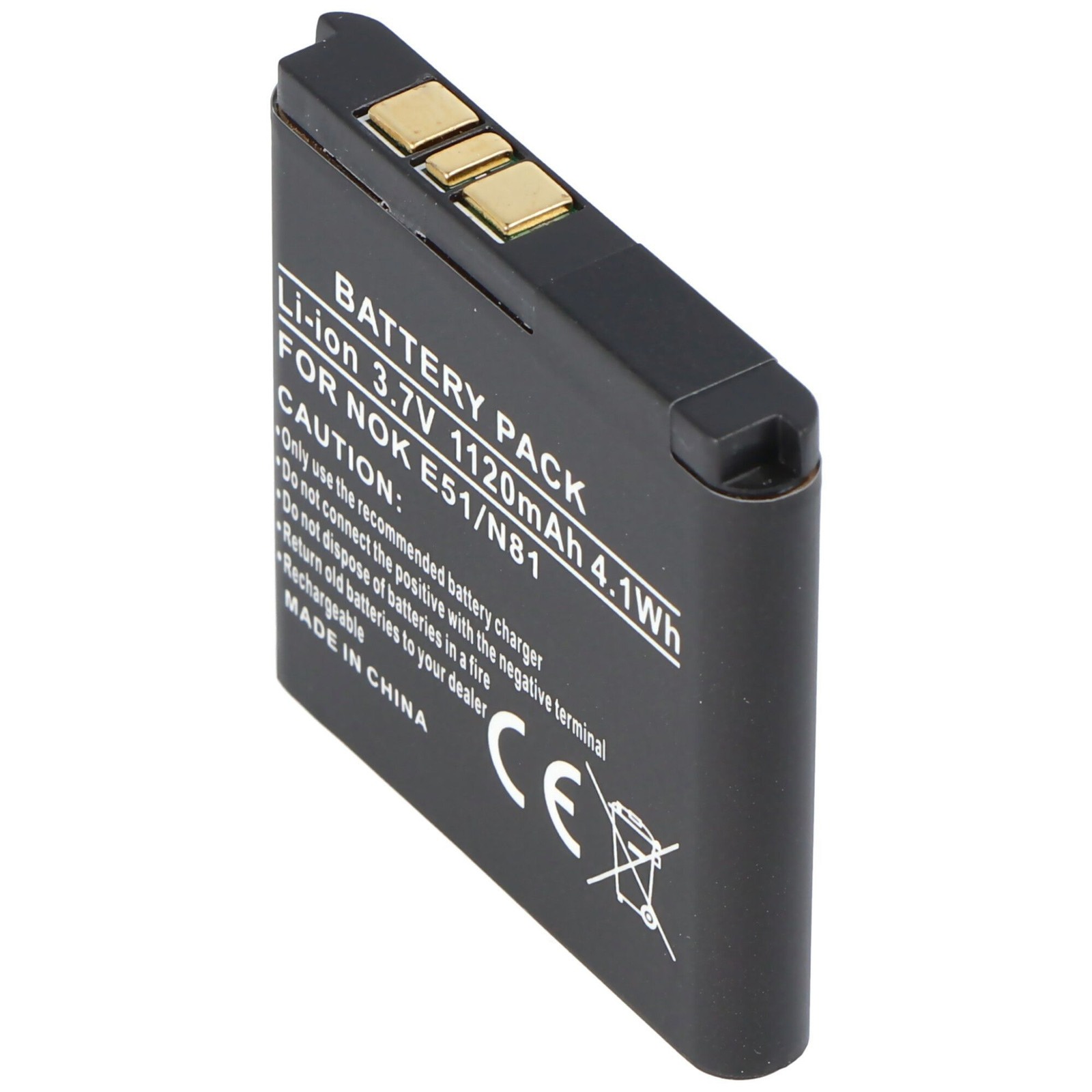 AccuCell BP-6MT Accu voor Nokia E51 N81 6720 classic - 1120mAh 3.7V