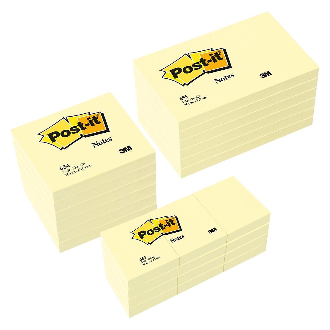 Post-it Haftnotzien Grosspack (76 x 76 mm) (654655P)