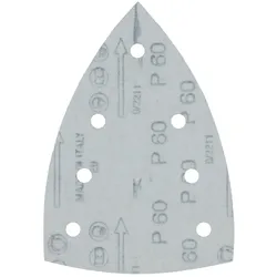 Makita Schleifpapier 100x150mm, Körnung A60,Klett, 7 Loch, 10 Stück - E-23422