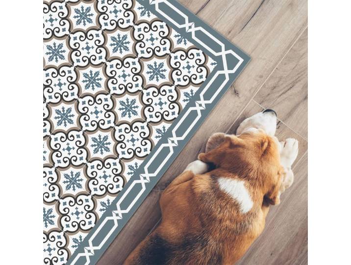 Tapis antidérapant - vinyle - int./ext. - multicolore - 120x200cm