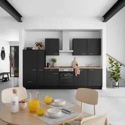 Küchenleerblock Touch Low o. Geräte Schwarz