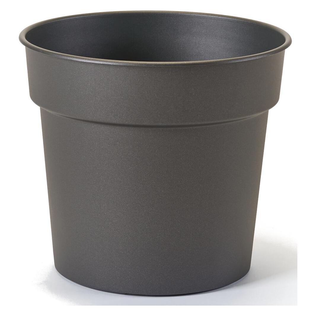 Euro3plast Pflanzkübel Tellus Ø 40 cm anthrazit Greener (40 x 36 cm) (3204.62)