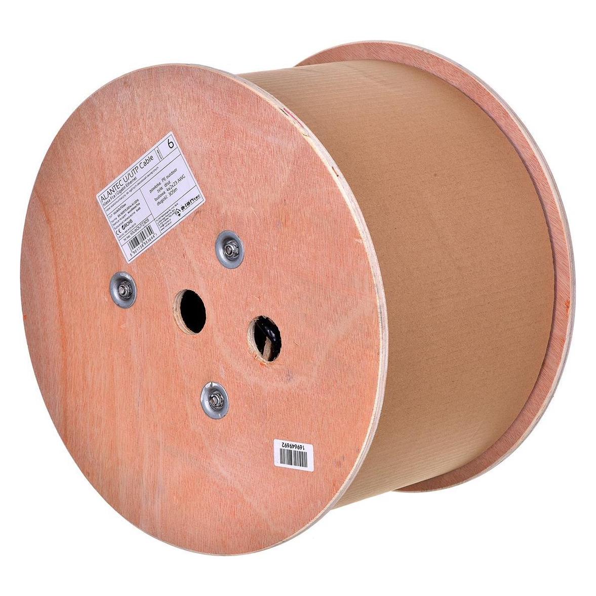 Alantec Netzwerkkabel (U/UTP, CAT6, 305 m) (KIU6OUTZ305)