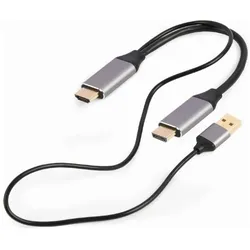 Gembird 2in1 (2 m), Videokabel, Schwarz