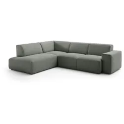 Portobello Ecksofa Halifax Cord Grau