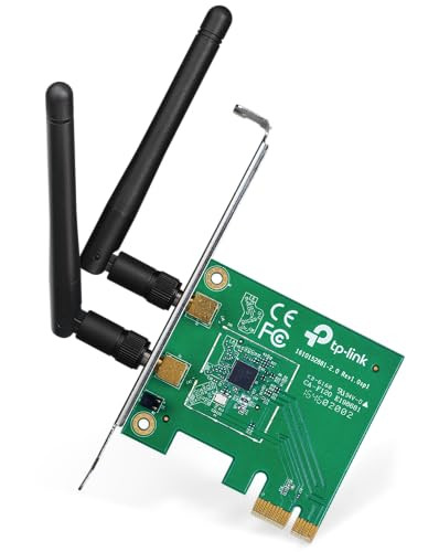 TP-Link TL-WN881ND Wireless N PCI Express-adapter met low-profile beugel, 300 Mbps, zwart