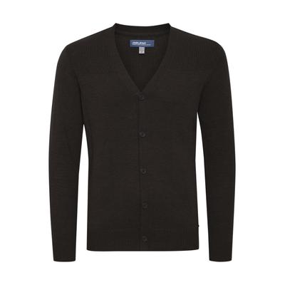 Cardigan BLEND "Cardigan BHCaden", Herren, Gr. L, schwarz, Obermaterial: 100% Baumwolle CO., Strickjacken