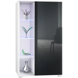 VITRINE Davos Schwarz Hochglanz