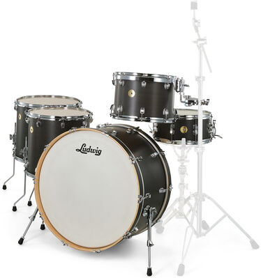"Ludwig Continental 5pc 26"" Set B Black Satin"
