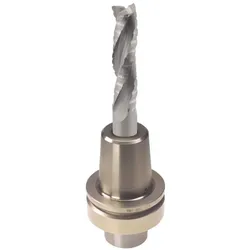 Aigner 12mm VHW Schrupp-Schlichtfräser "C264" Z3 12x42/90mm S12 rechts positiv HSK-F 63 Schrumpffutter - C264-120423RP-M1