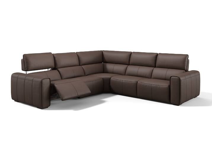Leder Eckcouch MAROLA Wohnlandschaft Relaxsofa L-Form Sofa Ledergarnitur Polsterecke