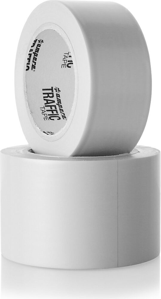 Bodenmarkierungsband, Breite 75 mm, weiß Ampere