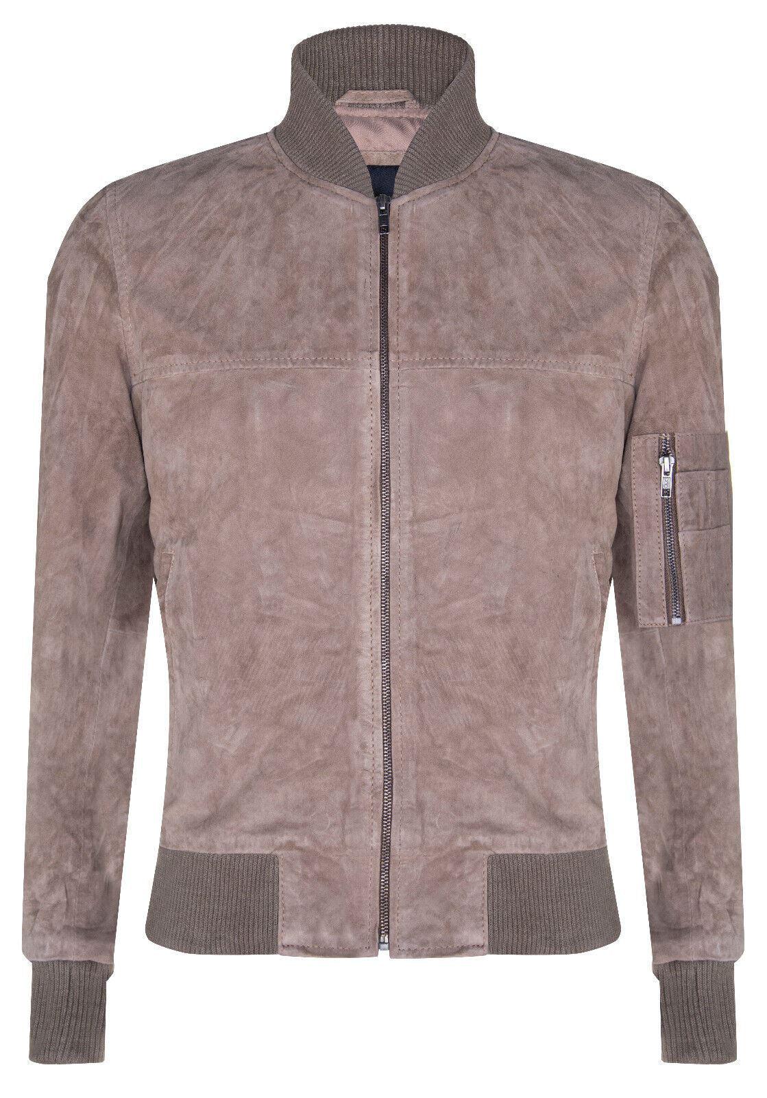 Suède truckershirt denim leren jack