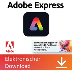 Adobe Express Premium 1 Jahreslizenz - [Multiplattform]