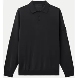 Poloshirt GHOST Langarm Schwarz S