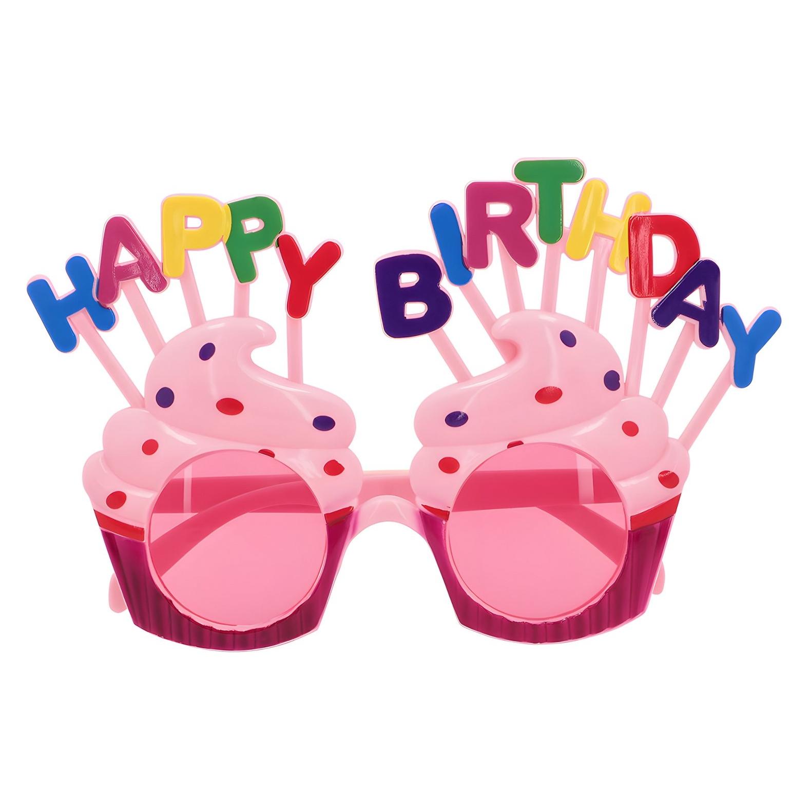 Boland Partybrille Happy Birthday (One Size) (BO02612)