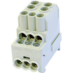 HoraeTec 080010-0-4 Unterverteilerblock Grau 1polig