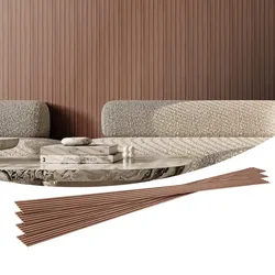 VEVOR Akustikpaneele 8er-Set, Akustikplatten, 2450 x 166 mm, WPC-Akzent-Holzwandpaneele für moderne Innenwände, Kunstholz-Wandplatten für stilvolles Dekor und Geräuschreduzierung, Graueiche
