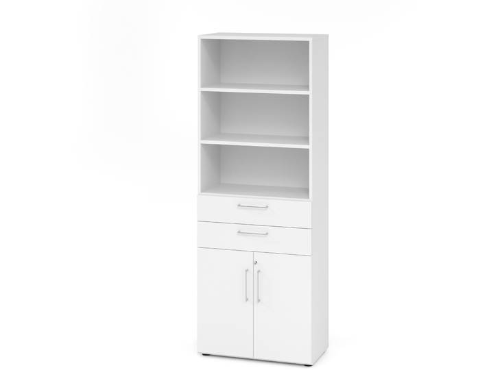 Aktenschrank Office advanced weiss Holzwerkstoff B 80 cm - Aktenschrank