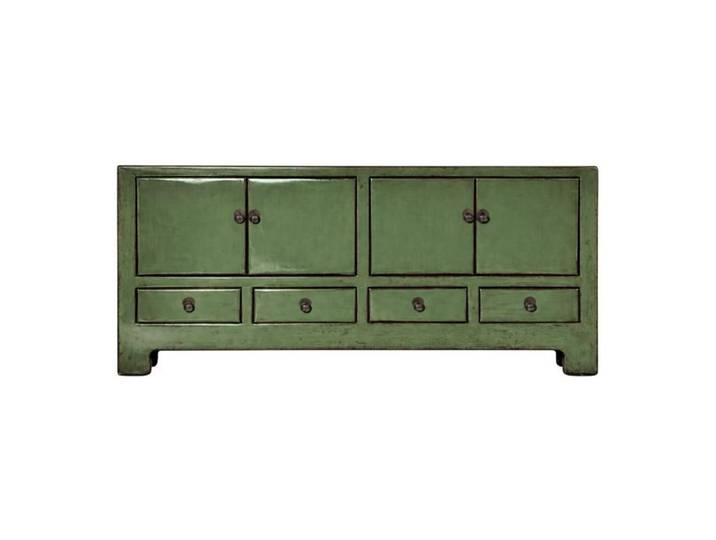 Fine Asianliving Meuble TV Chinois Ancien Menthe Haute Brillance L138xP40xH62cm