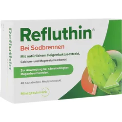 Refluthin bei Sodbrennen Kautabletten Minze 48 ST