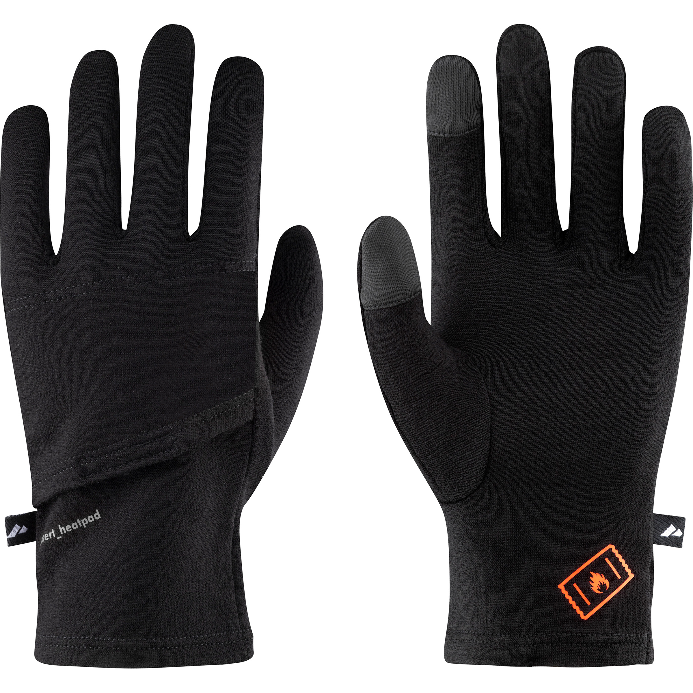 Zanier Gloves Heat Pads Merino Liner Touch Fingerhandschuhe schwarz Größe XS Lifestyle Windabweisend Merinowolle