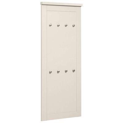 Garderobenpaneel OTTO HOME "Heide", weiß (kaschmir), B:50cm H:120cm T:4cm, Holzwerkstoff, Garderobenpaneele, Garderobenpaneel, mit 8 Haken, Höhe 120 cm, Breite 50 cm