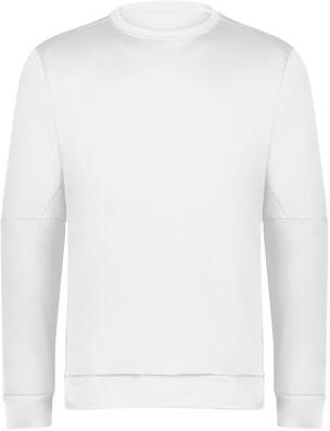 Holloway H223525 Men's Momentum Team Fleece Crew T-Shirt in White size 2XL   Polyester 223525