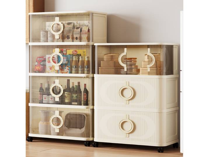 Armoire de rangement pour salon, porte coulissante pliante épaisse, multicouche, organisateur de commode, collations, jouets, meubles de maison