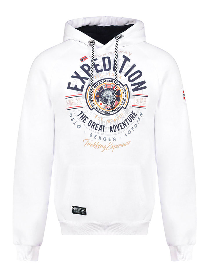 Geographical Norway Hoodie "Galdemar" in Weiß - 3XL