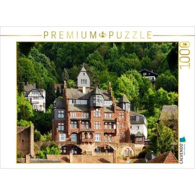 CALVENDO Puzzle Die Villa Winterhelt stielt der Mildenburg die Show | 1000 Teile Lege-Größe 64x48cm Foto-Puzzle für glückliche Stunden