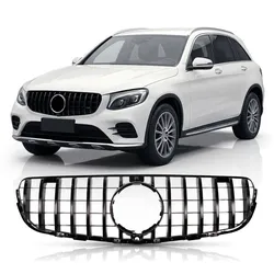 Kühlergrill Schwarz glänzend Panamericana GT passend für Mercedes-Benz GLC X253 C253 2015-2019